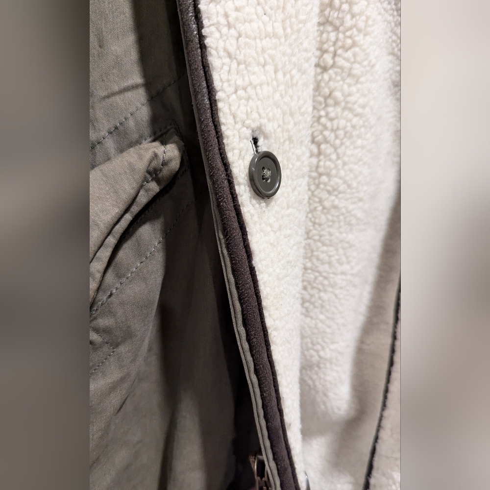 Aritzia Olive Green Parka with Faux Fur Hood Trim - Picture 14 of 16